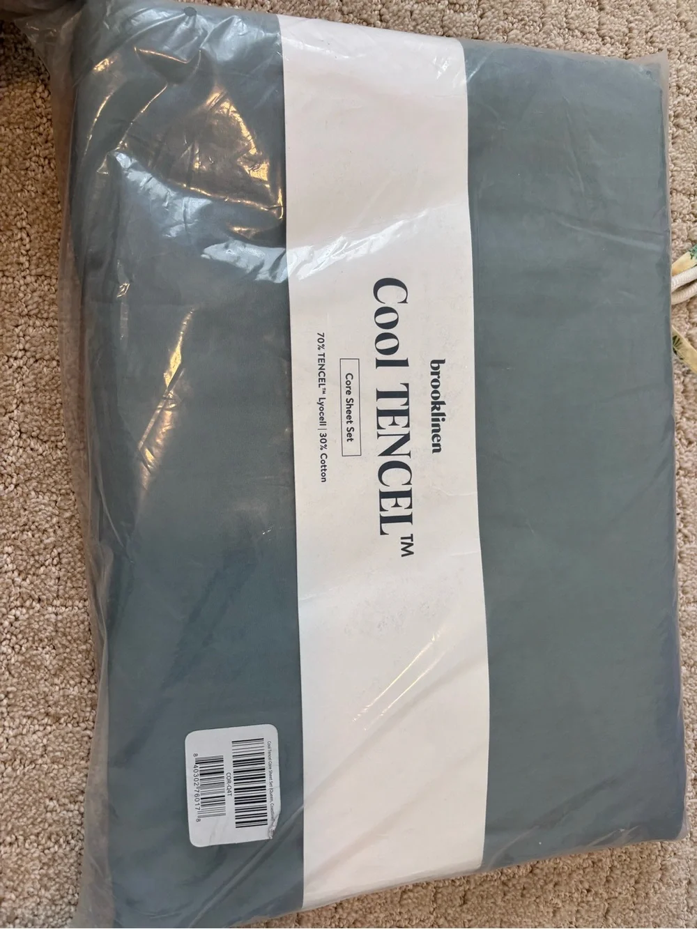 Brooklinen Cool TENCEL™ Sheet Set Queen coastline color NWT